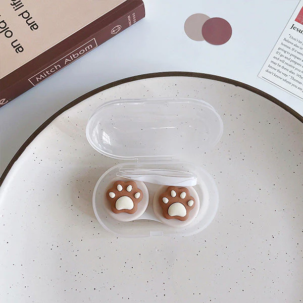 3D Chocolate Brown Mini Transparent Travel Lens Case - Image 7