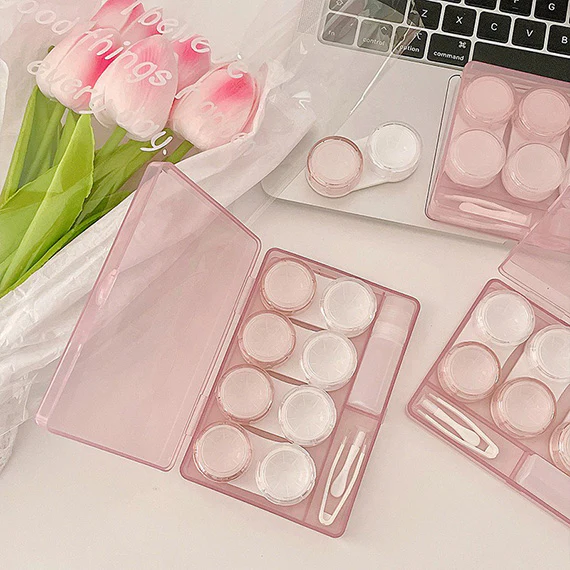 4-in-1 Tinted Transparent Contact Lens Storage Case - Image 10