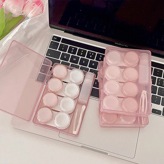 4-in-1 Tinted Transparent Contact Lens Storage Case - Image 6