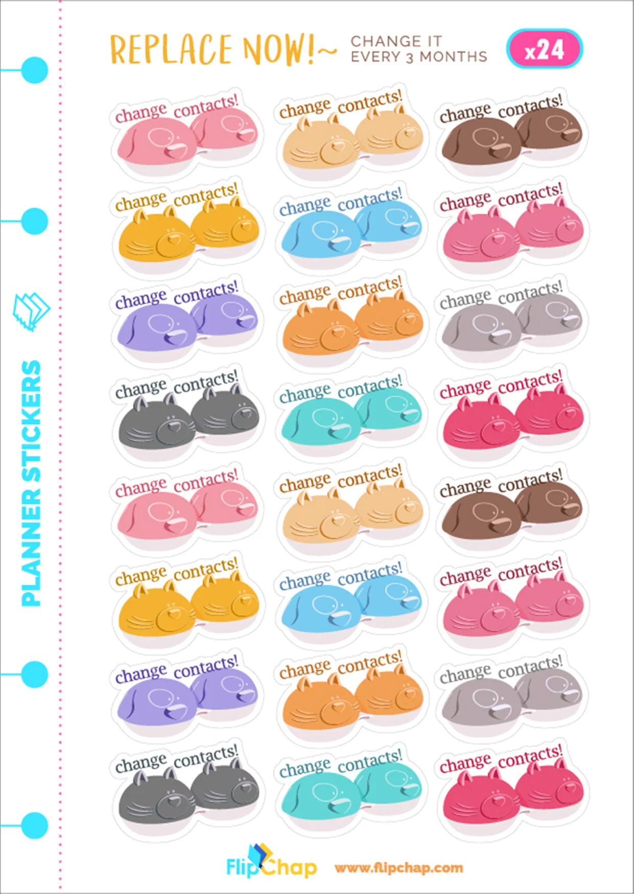 Animal Lens Case Stickers