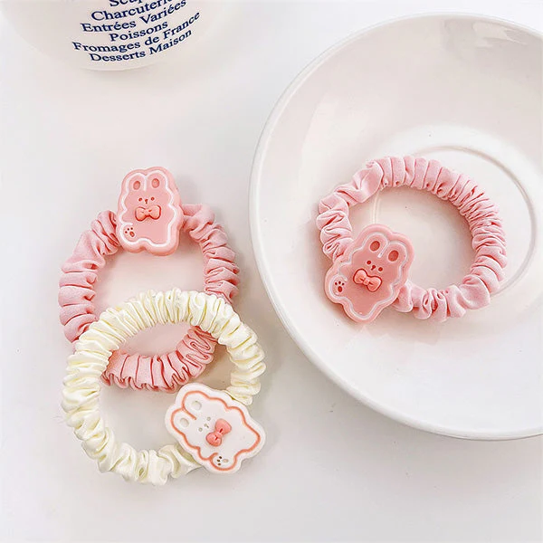 Bunny Fabric Hair Tie - Image 3
