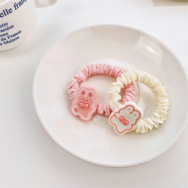 Bunny Fabric Hair Tie - Image 4