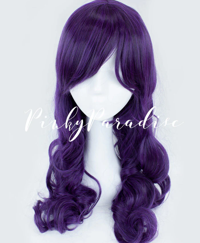 Dark Violet Long Curly 70cm - Image 2