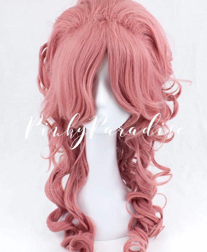 Diva Bubblegum Pink Matte Long Curly 70cm - Image 2