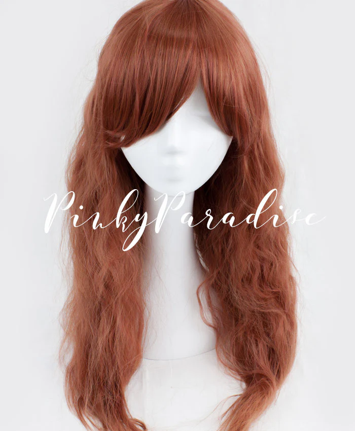 Red Brown Long Wavy 70cm - Image 2