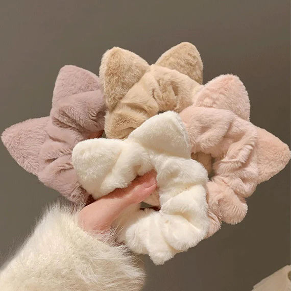 Fluffy Cat Ears Scrunchie - Image 5