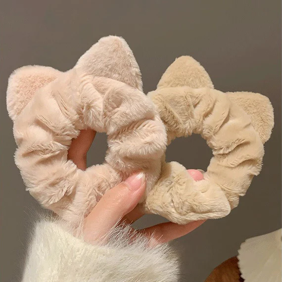 Fluffy Cat Ears Scrunchie - Image 6