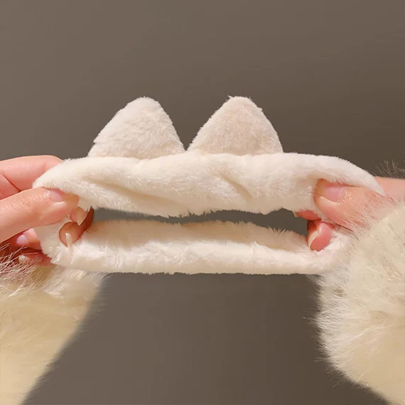 Fluffy Cat Ears Scrunchie - Image 7