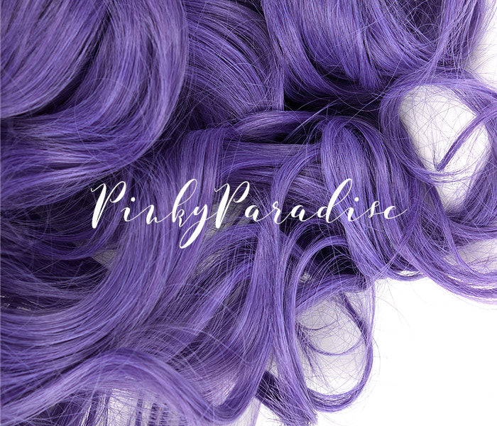 Indigo Violet Long Curly 70cm - Image 5