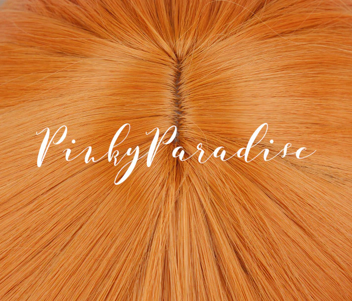 Tangerine Orange Long Curly 75cm - Image 3