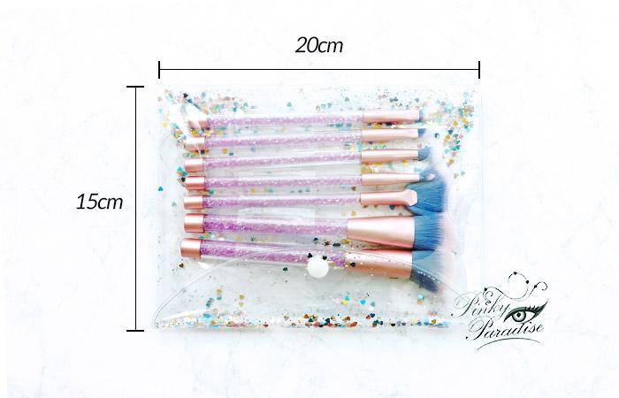 Mermaid Glitter Make Up Brush Set - Image 5