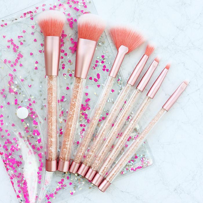 Mermaid Glitter Make Up Brush Set - Image 7