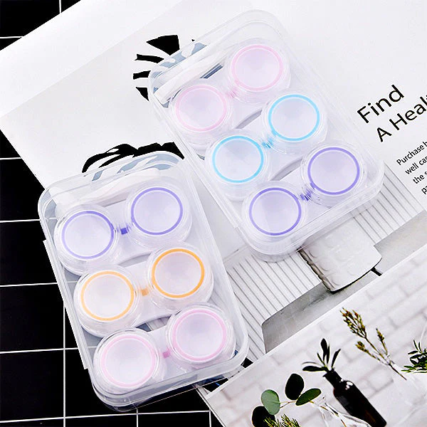 Mini Transparent Contact Lens Storage Case