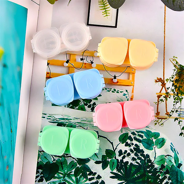 Pastel Macaron Mini Clamshell Travel Lens Case