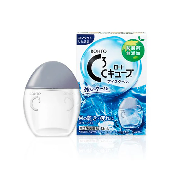 Rohto C3 Cube Ice Cool Eye Drops (for contact lenses)