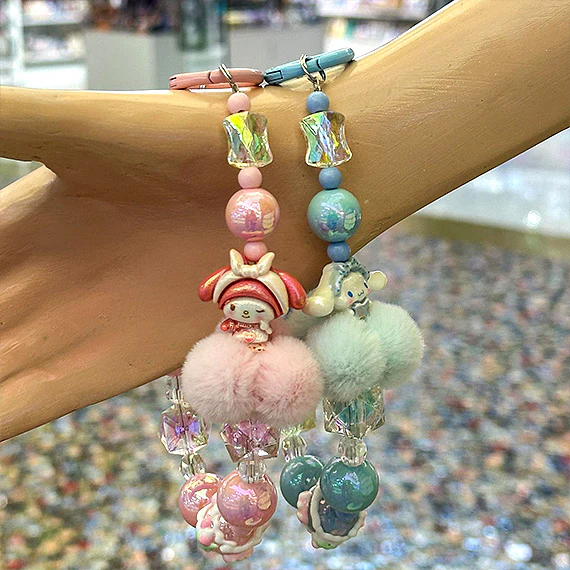 Sanrio Beaded Charm Phone Wrist Strap - Image 5