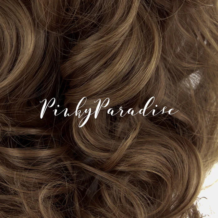 Taupe Brown Long Curly 70cm - Image 5