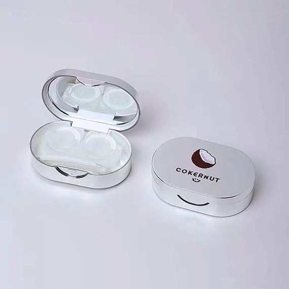 Trendy Reflective Silver Mirror Contacts Lens Storage Case - Image 7