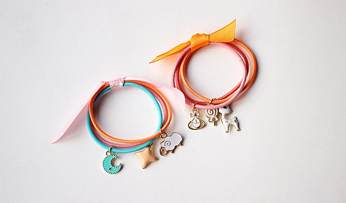 Triple Wrap Charm Hair Tie - Image 3